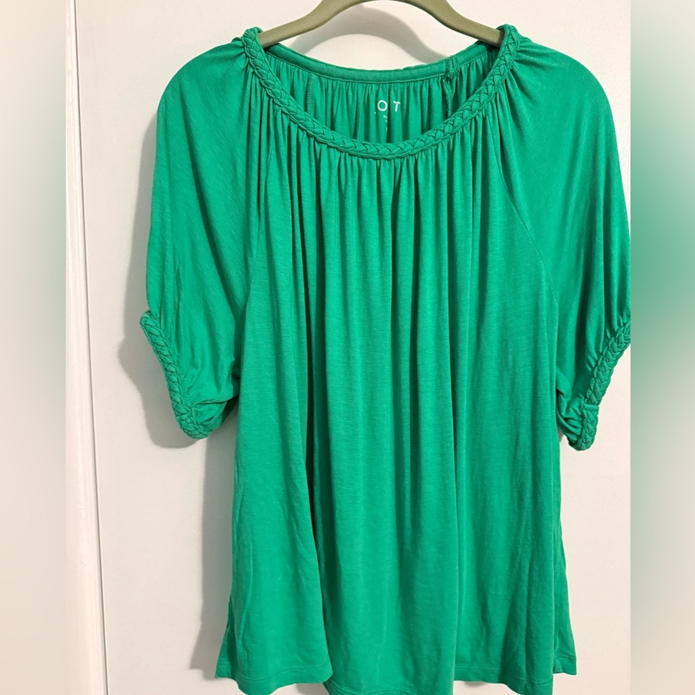 LOFT Vibrant Green Blouse